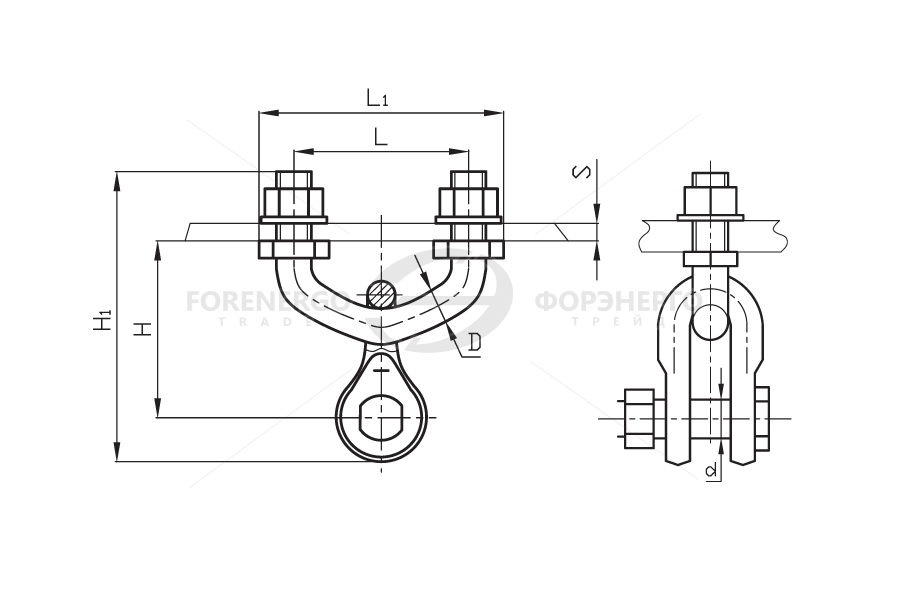 Узел крепления КГП-16-1