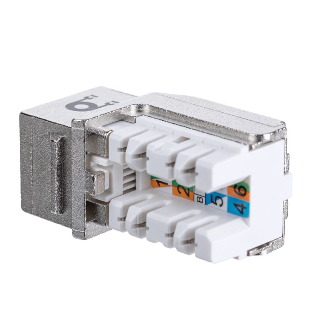Модуль Maxicord Keystone Jack RJ-45(8P8C) кат.6 FTP DUAL IDC 90 градусов Toolless