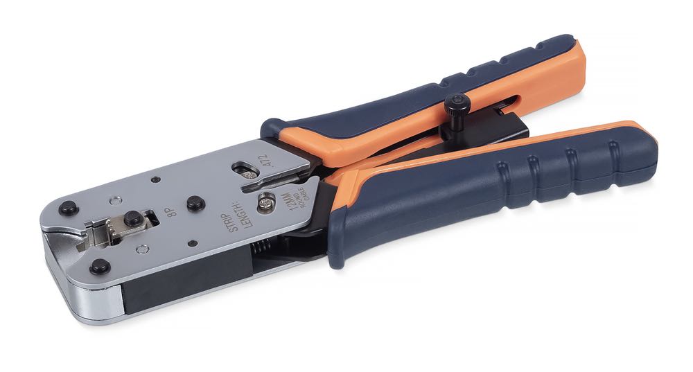 Инструмент обжимной Maxicord HT-L2182R для RJ-45 (8р8с), профессиональный, с храповым механизмом