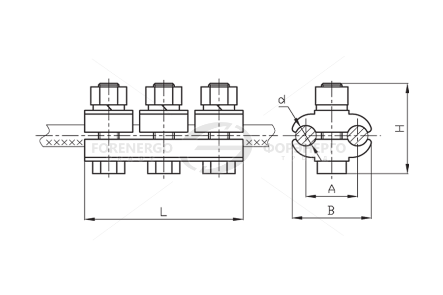 Зажим плашечный ПА-2-2